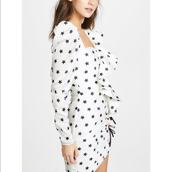 🎉🎉SELF-PORTRAIT Star print Asymmetrical Dress!🎉🎉 - Picture 6 of 12